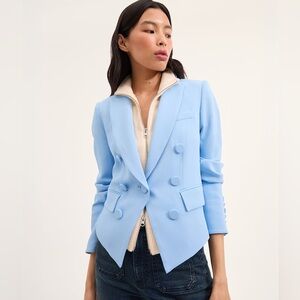 Veronica Beard Diego Dickey Jacket in Blue Sky NEW